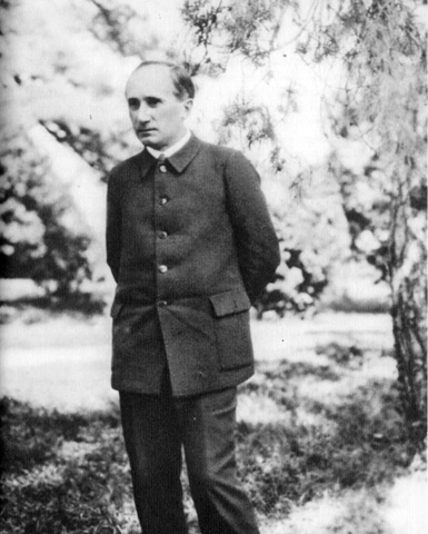 Guardini durante la I Guerra Mundial, como enfermero