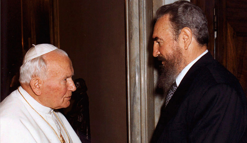 Juan Pablo II con Fidel Castro
