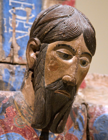 'Majestad' (Cristo crucificado). Batlló (Cataluña, siglo XII)