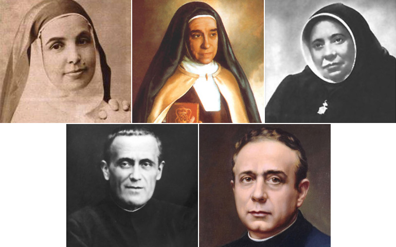 Los cinco nuevos santos españoles, canonizados en Madrid