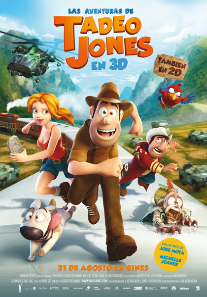 Cartel de 'Las aventuras de Tadeo Jones'