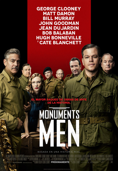 Cartel de 'Monuments men'