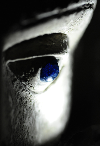 Detalle de los ojos del apóstol santo Tomás