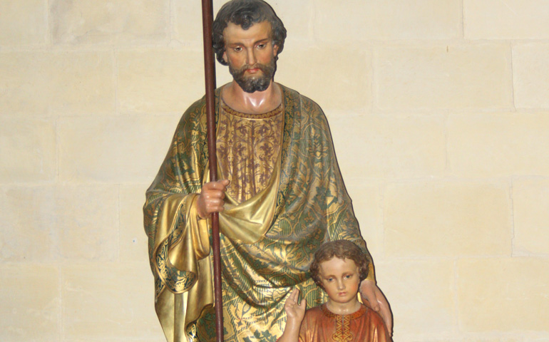'Imagen de san José', en la Casa de San José, de Nazaret.