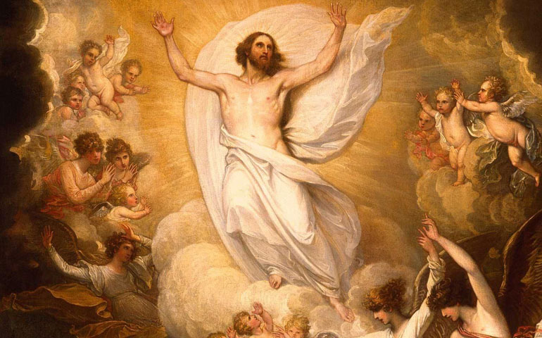 'La Ascensión' (detalle), de Benjamin West. Denver Art Museum, Estados Unidos.