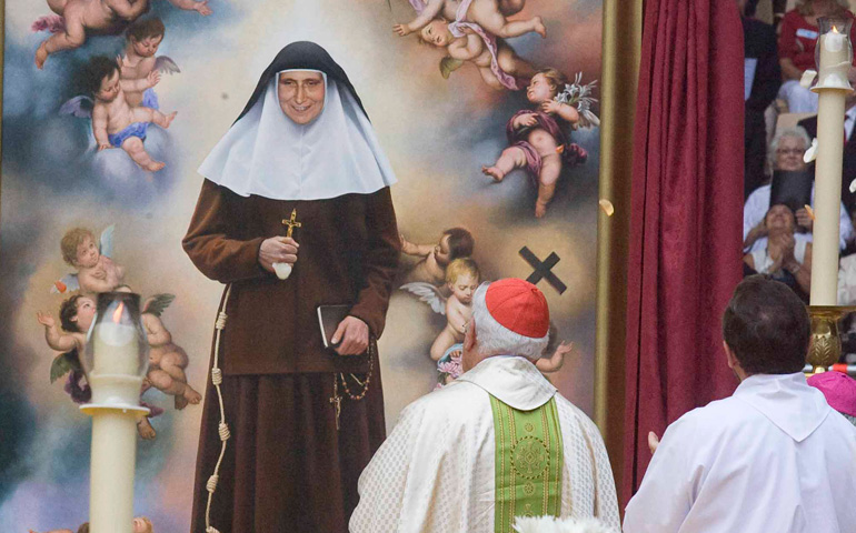 Un momento de la beatificación de María de la Purísima, en Sevilla, en 2010