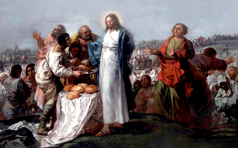 'La multiplicación de los panes y los peces', Francisco de Goya.