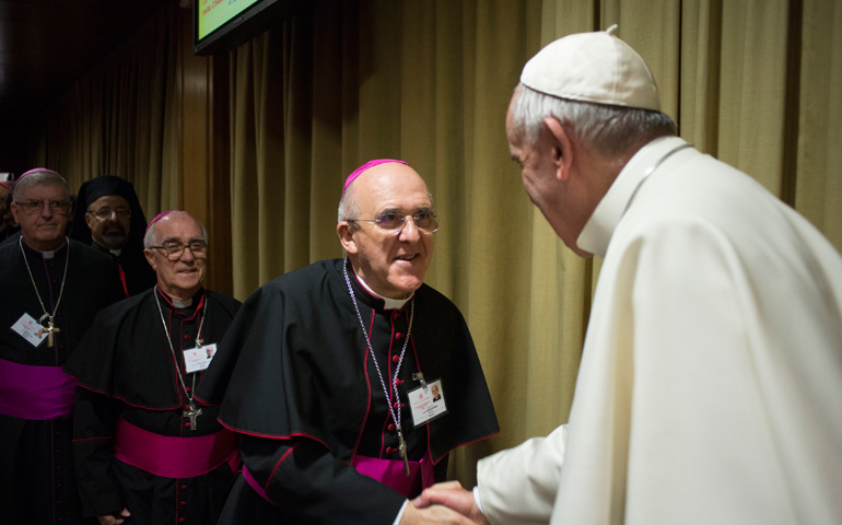 Carlos Osoro con el Papa Francisco