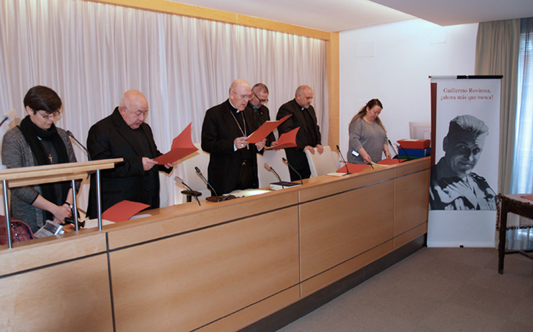 Un momento de la clausura diocesana del proceso de canonización de Guillermo Rovirosa