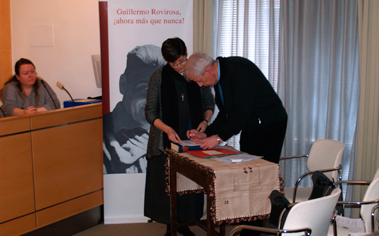 Un momento de la clausura diocesana del proceso de canonización de Guillermo Rovirosa