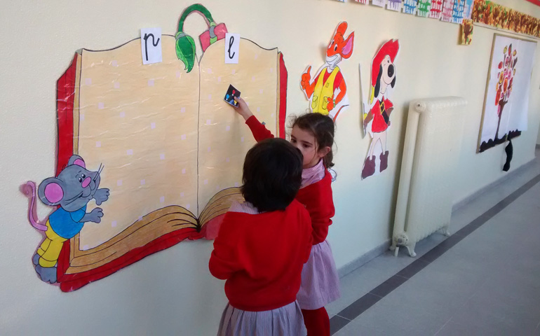 El colegio Sagrado Corazón de Madrid se ha convertido en un centro de referencia gracias al método de lectura propio. En la imagen, una de las actividades