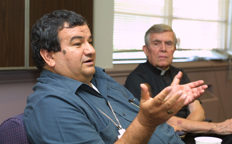 Monseñor Garfias, durante una visita a Estados Unidos