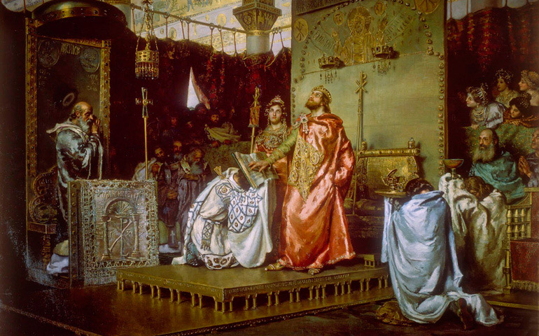 'La conversión de Recaredo', lienzo de Antonio Muñoz de Grain