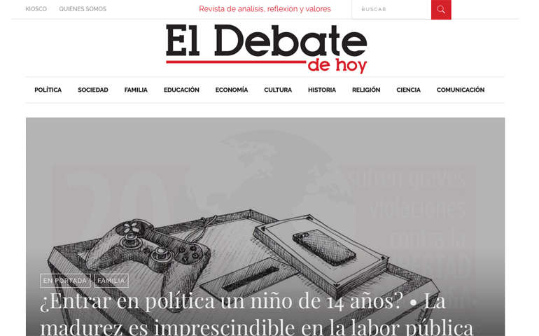 Web de 'El Debate de Hoy'