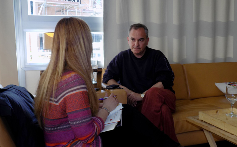 Un momento de la entrevista