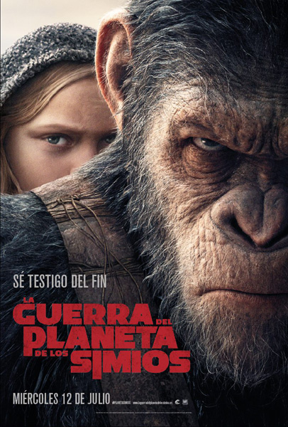 Cartel de 'La guerra del Planeta de los Simios'