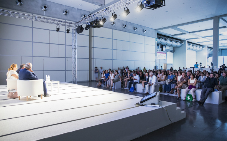 Un momento de la primera jornada del Meeting de Rimini