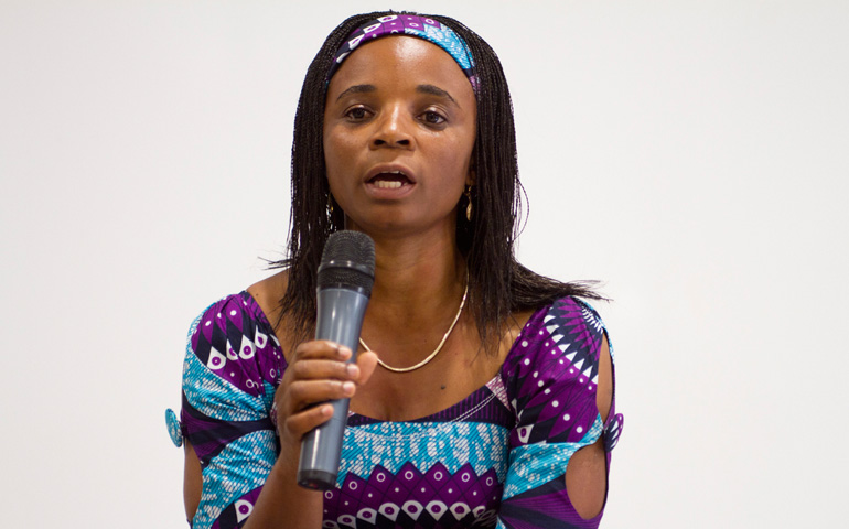 Hombeline Bahati, coordinadora de las actividades de medios de vida del Servicio Jesuita a Refugiados en Masisi, República Democrática del Congo
