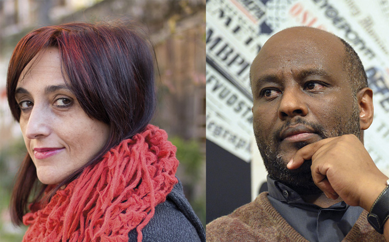 La periodista Helena Maleno y el sacerdote eritreo Mussie Zerai