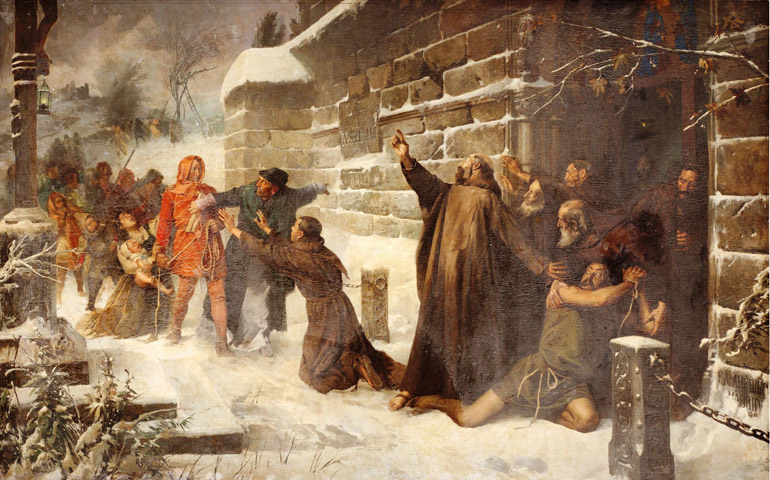 'El derecho de asilo', Francisco Javier Amérigo y Aparici. Museo del Prado