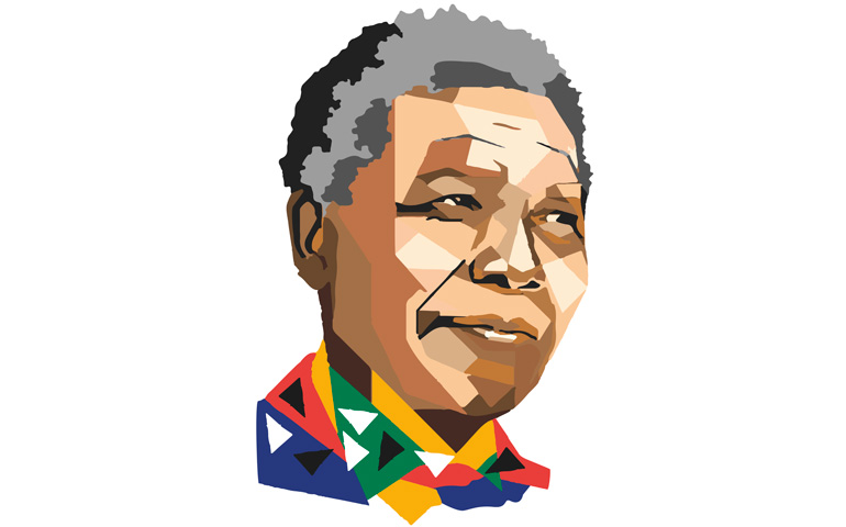 Ilustración de Nelson Mandela
