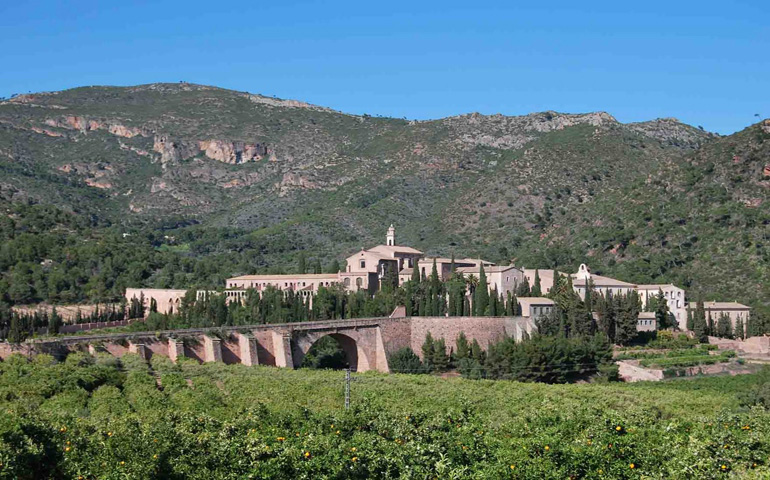 Vista del monasterio cartujo de Porta Coeli