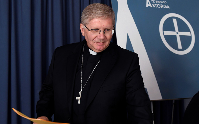 Juan Antonio Menéndez, obispo de Astorga y presidente de la comisión que actualizará los protocolos de la CEE para luchar contra los abusos sexuales a menores, el pasado 17 de septiembre