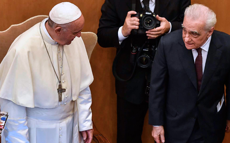 El Papa Francisco junto a Martin Scorsese