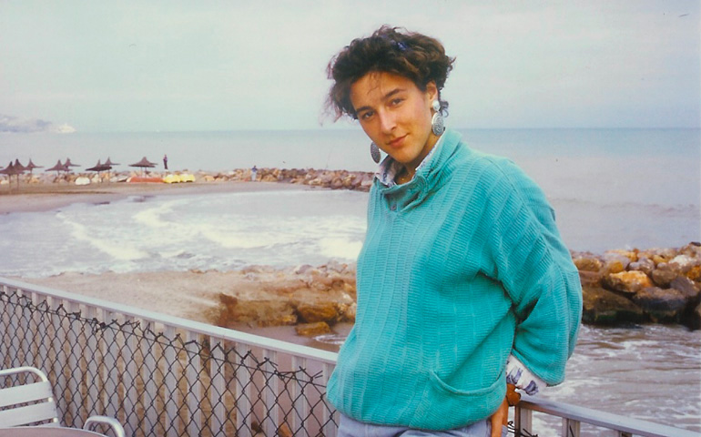 Marta Obregón, durante unas vacaciones, meses antes de ser asesinada