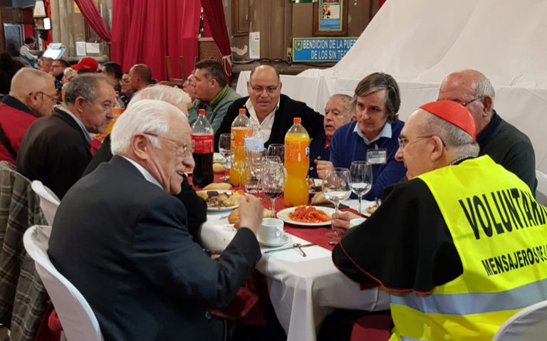 El padre Ángel y Carlos Osoro