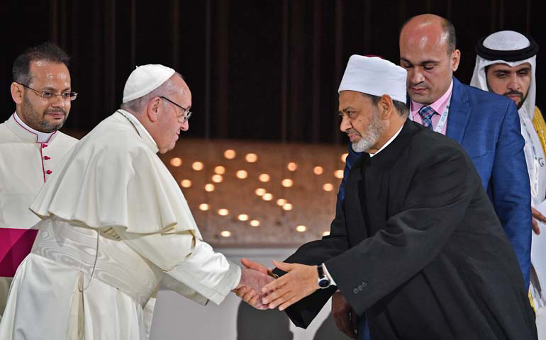 El Papa Francisco y el imán de Al-Azhar, Sheikh Ahmed al-Tayeb