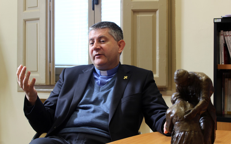 Rossano Sala, durante la entrevista con 'Alfa y Omega' en la Universidad Eclesiástica San Dámaso