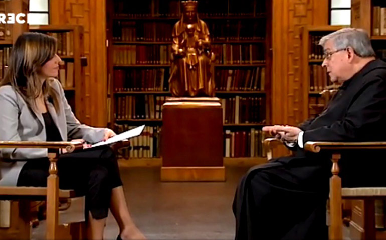 Josep Maria Soler, durante la entrevista en TRECE