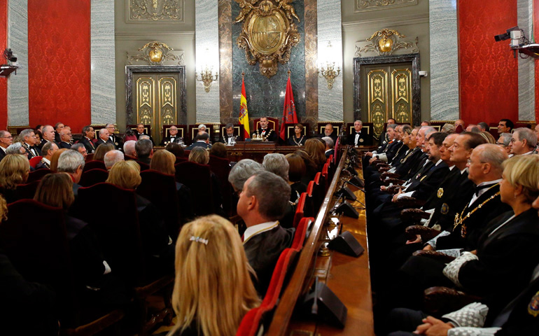 Apertura del año judicial en el Palacio de Justicia en Madrid
