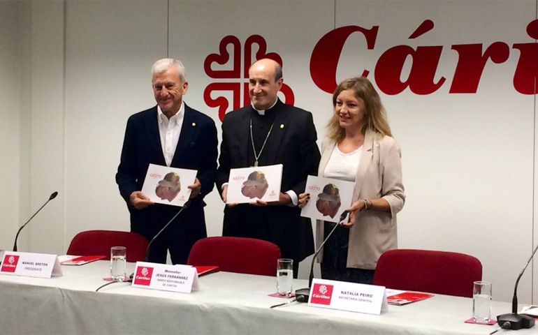 Un momento de la presentación de la Memoria de Cáritas 2018