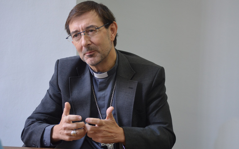 José Cobo, en un momento de la entrevista