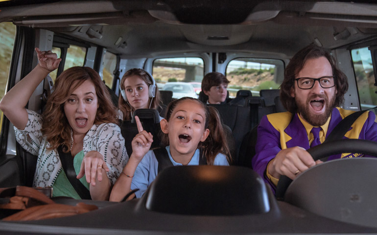 La familia protagonista, en una fotograma de la película 'Los Rodríguez y el más allá'