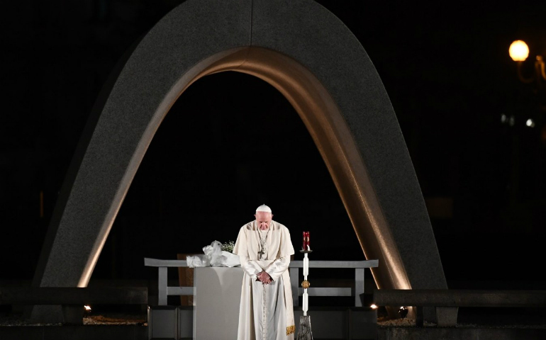El papa Francisco, en Hiroshima durante su viaje en 2019