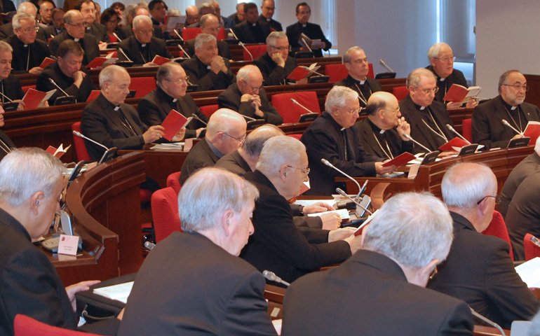 Foto de la sala de la Conferencia Episcopal durante su Asamblea Pleanria