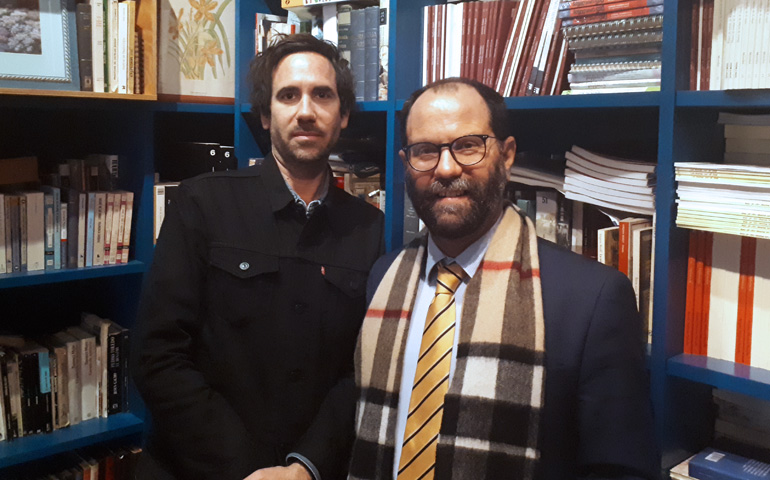 Germinal Roux, director de la película 'Fortuna', junto a Juan Orellana
