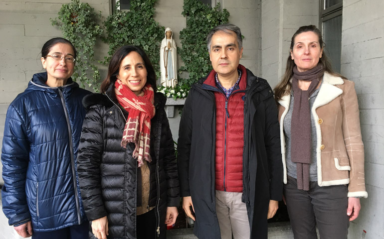 Los coordinadores de los cuatro turnos: Sara, Carmen, Jacobo y Rosa