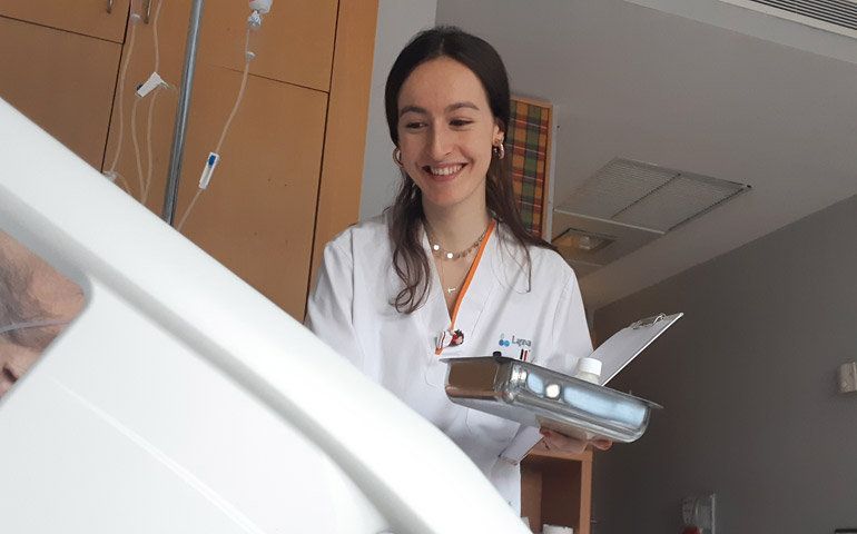 Belén, enfermera en cuidados paliativos