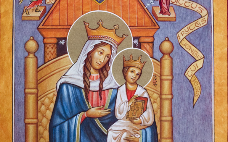 ‘Nuestra Señora de Walsingham’ (detalle). Pintura bendecida por el Papa Francisco en febrero de 2020