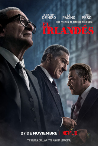 Cartel de 'El irlandés'