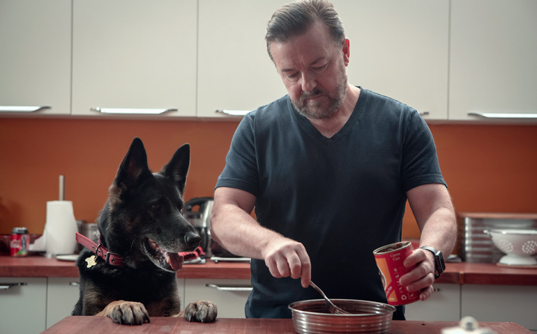 Ricky Gervais en un capítulo de la segunda temporada de After Life
