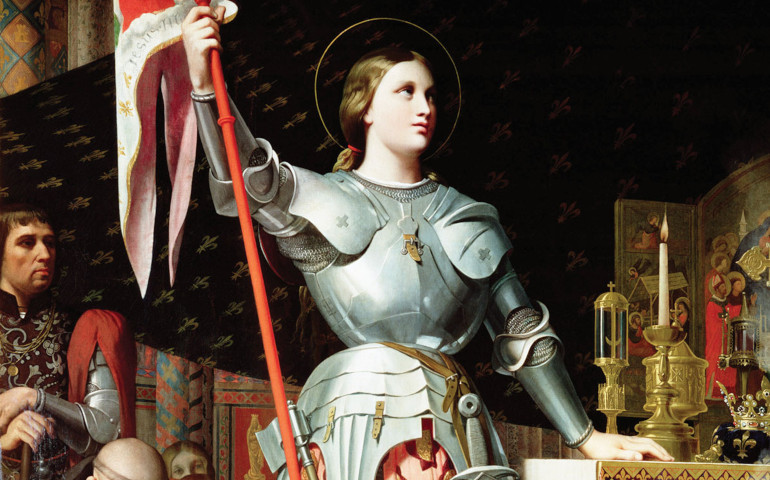 ‘Juana de Arco en la coronación de Carlos VII en la catedral de Reims’ (detalle), de Dominque Ingres, 1854. Museo del Louvre (París)