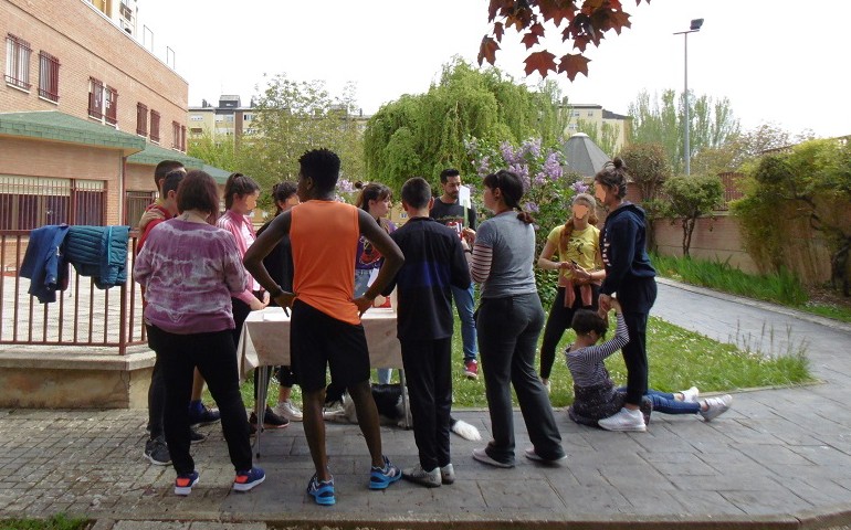 Usuarios del Centro Don Bosco de Villamueriel