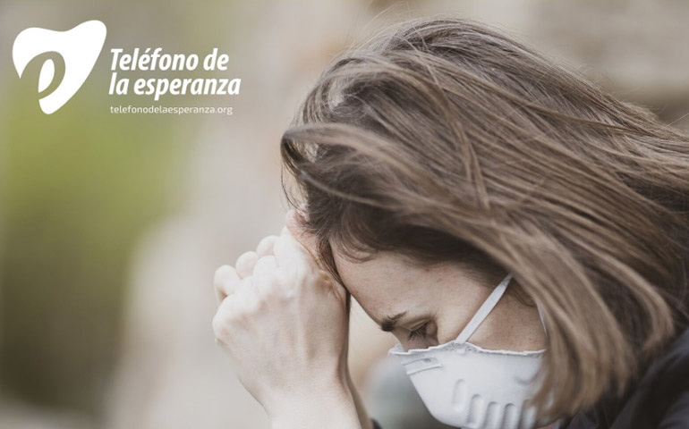 Cartel del teléfono de la Esperanza