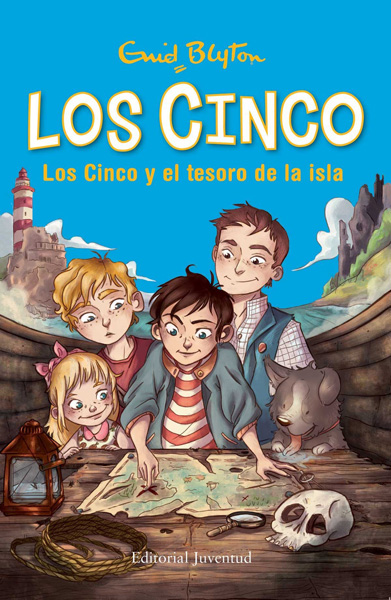 Portada de 'Los Cinco y el tesoro de la isla'