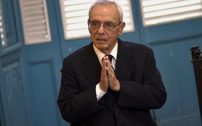 Eusebio Leal en san Juán de Letrán